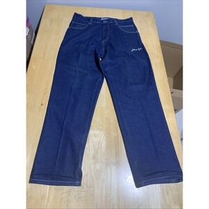 FUBU Platinum Carpenter Men Jeans Blue Baggy Hip Hop 90s Sz‎ 36 x 34 Spell